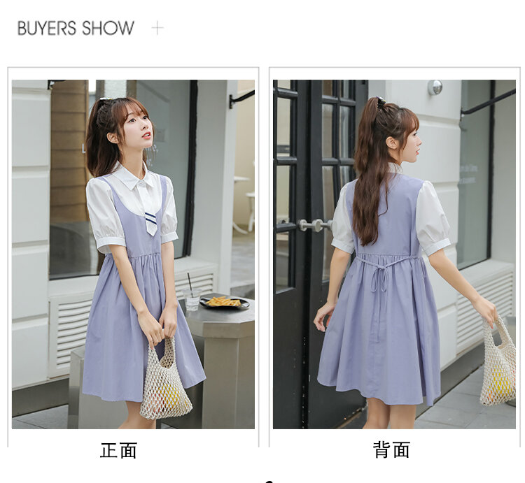 Mori Girl Mini Vestidos New Arrivals Summer Fashion Short Sleeve Women One-Piece Dress