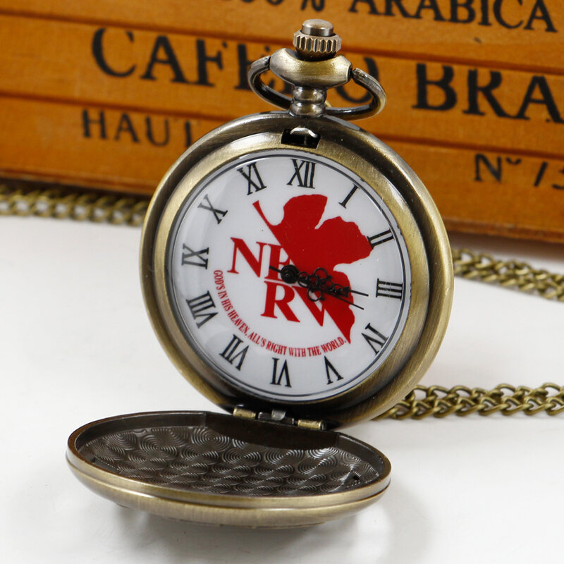 นาฬิกาพกสำหรับผู้ชายกระเป๋านาฬิกาควอทซ์การ์ตูนยอดนิยมสำหรับเด็กสร้อยคอลำลองสุดสร้างสรรค์