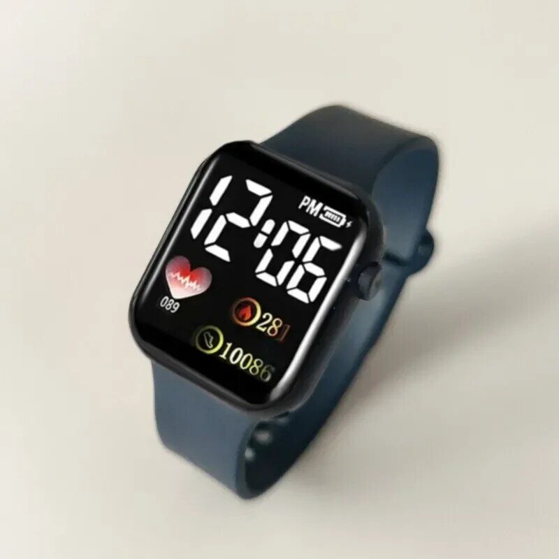 LED Digital Display Couple Student Children Universal Watch Waterproof Electronic Watch Smart Watch For Men Women Sport Fitness
