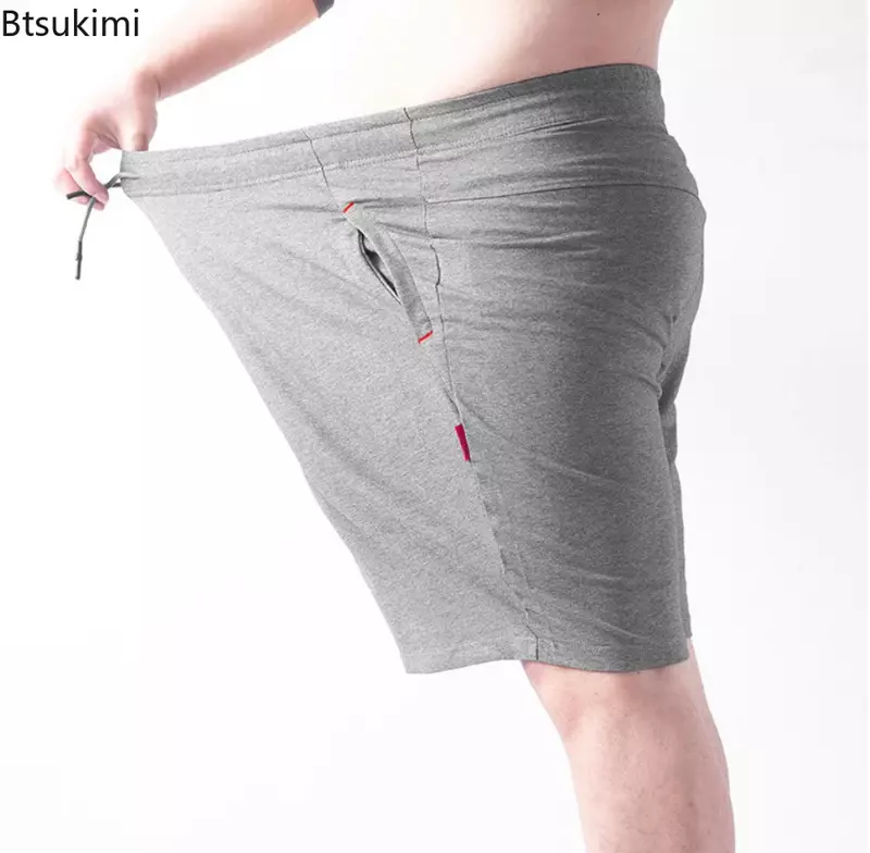 2024 letnie szorty na co dzień dla grubych mężczyzn oddychająca miękka spodenki sportowe męskie szorty plażowe Streetwear krótkie spodnie 9XL 10XL