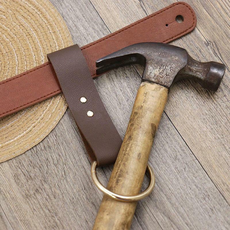 Hammer Belt Holder Hammer Holsters Loop Holder Storage Organizer Hammer Loop PU Leather Hammer Hook Belt Tool Holder For Hammers