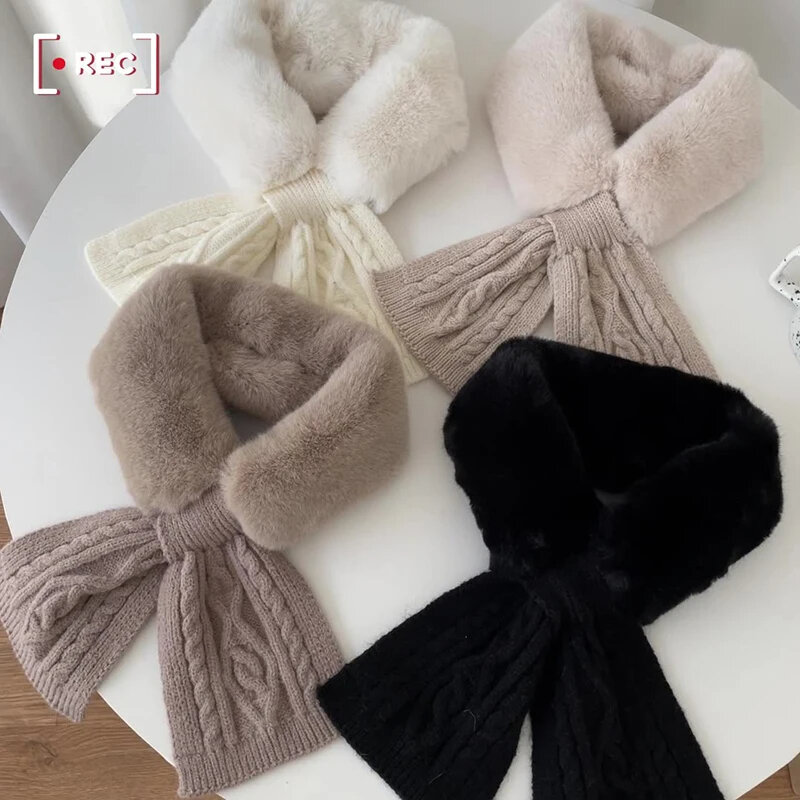 Winter Solid Scarf Women's Cashmere Thickened Warm And Fluffy Scarf Lengthening Luxury Classic Tassel Solid Soft Shawl Supplies