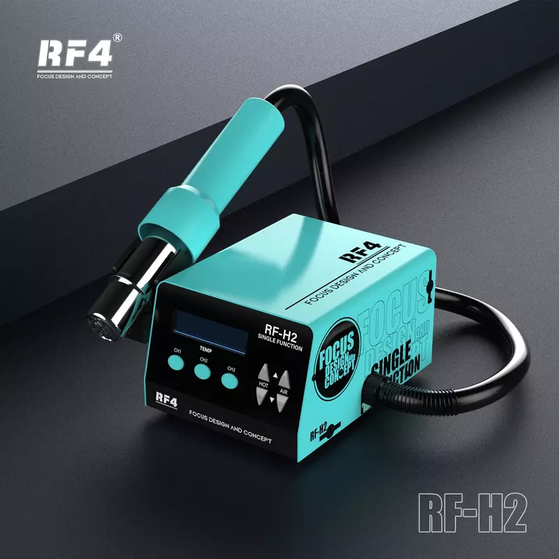 Rf4 RF-H2 Snel Desolderende Heteluchtpistool Soldeerstation Digitaal Display Intelligent Bga Rework Station Naar Pcb Chip Reparatie 1000W