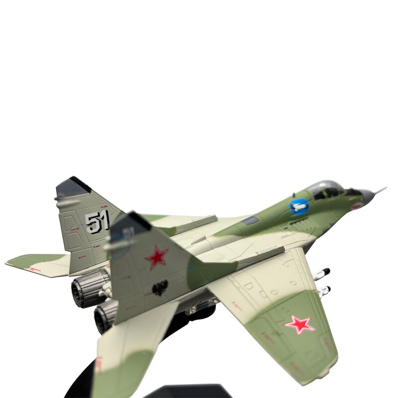 1/100 Schaal Russische Mig-29 Mig29 Fulcrum C Fighter Diecast Metalen Vliegtuig Vliegtuigen Vliegtuig Model Kinderen Gift Speelgoed Ornament