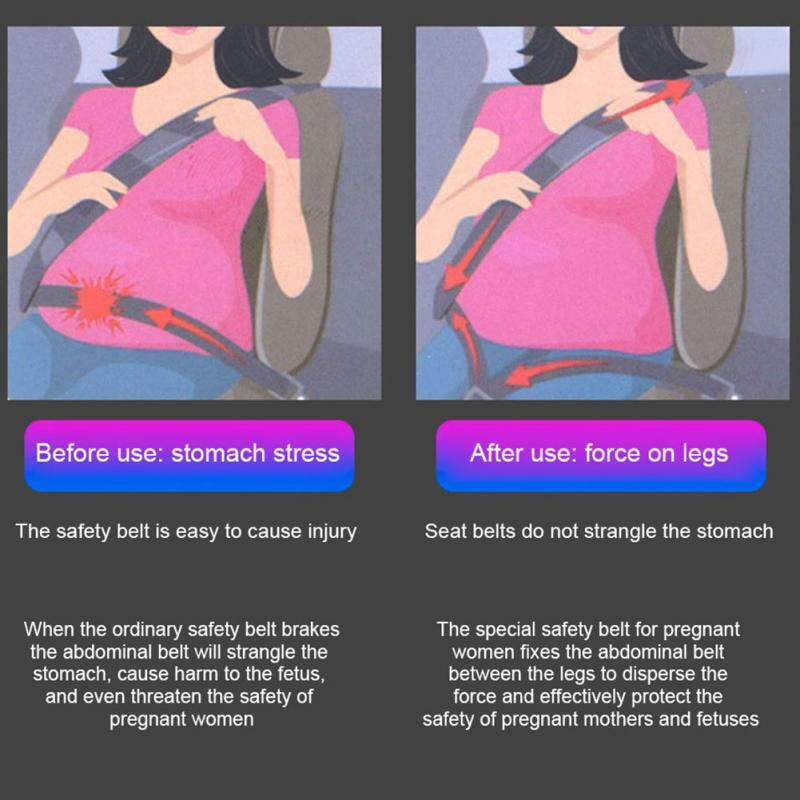 Ajustador de cinturón de seguridad para embarazadas, reductor de compresión para conducción, extensor de cinturón de seguridad