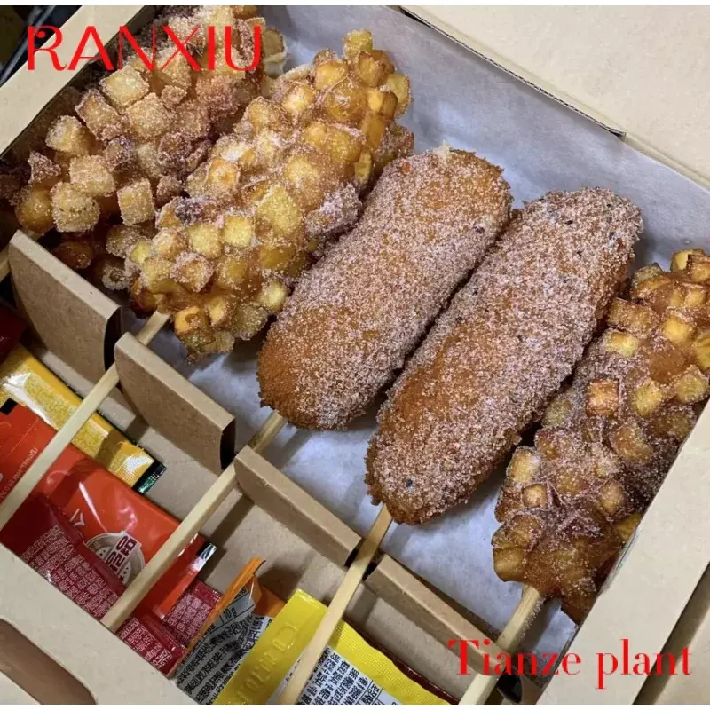 Custom Custom Printed Food Paper Corn Dog Packaging Korean Hot Dog Box Takeaway