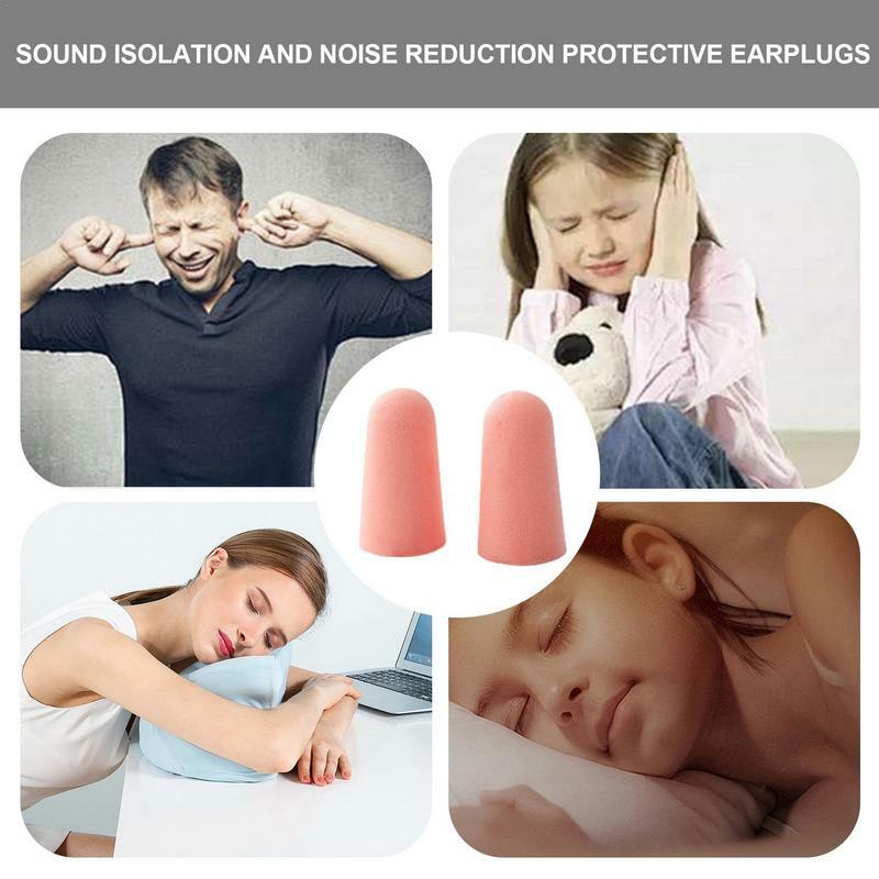 Zatyczki do uszu z redukcją szumów Super miękkie 2 sztuki wielokrotnego użytku ochrona słuchu wysokiej jakości i wielokrotnego użytku ochrona słuchu zatyczki do uszu miękkie