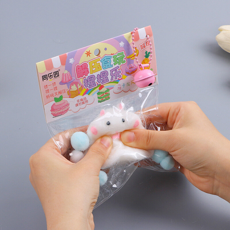 Cute Hamster Fidget Toy Soft Mochi Squeeze Anti-stress Toy Party Favors Stress Relief Toys For Kids Adult Hand Stress Release
