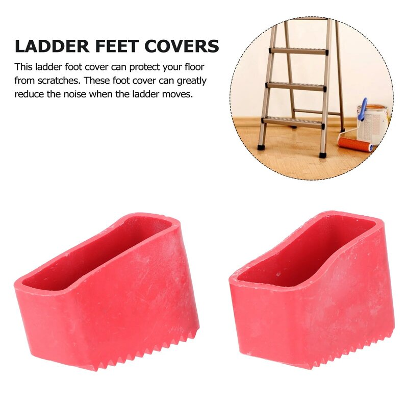 Ladder Feet Rubber Covers Pads Step Non Slip Extension Replacement Foot Caps Protector Cover Mat Parts Leg Accessories Furniture