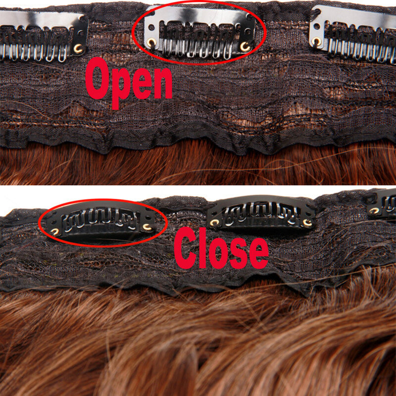 20 Stks/partij 6 Tanden U-vorm Pruik Kam Clips Metalen Snap Clip In Hair Extension Pruik Clips Voor Haarverlenging sluiting