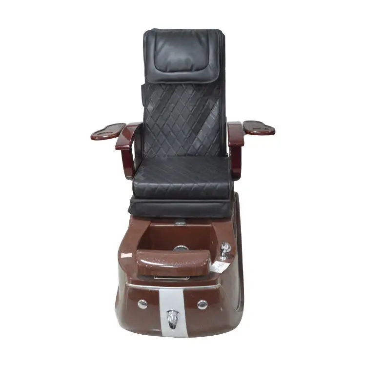 Mobili per saloni di bellezza neri poltrone da massaggio con schienale alto sedia da pedicure in vendita