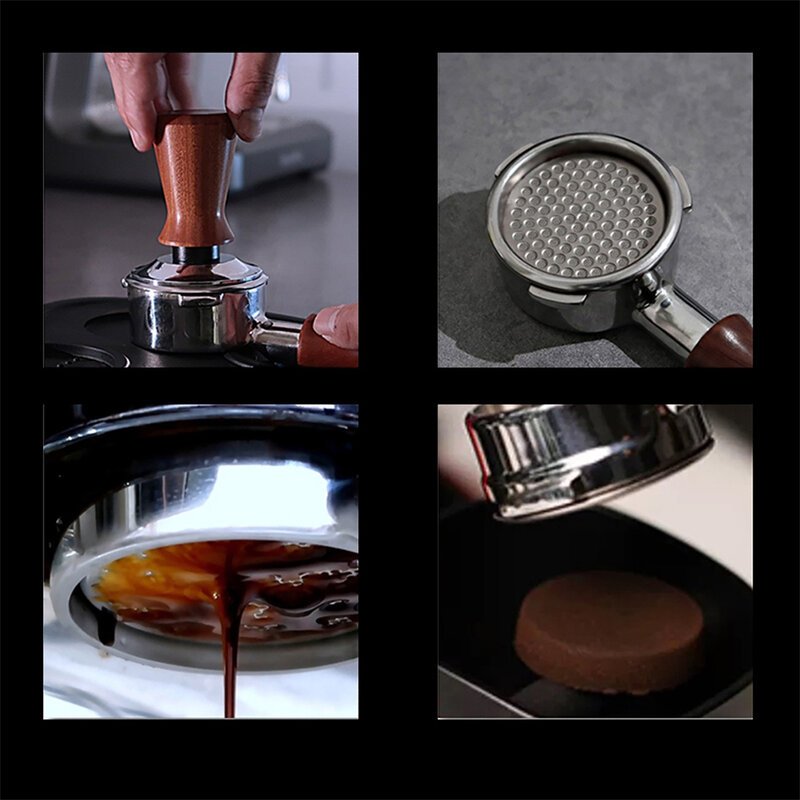 Filtro reutilizable de Metal de doble capa para café, accesorios de café, herramienta de cocina, 51, 53, 58mm, 1 unidad