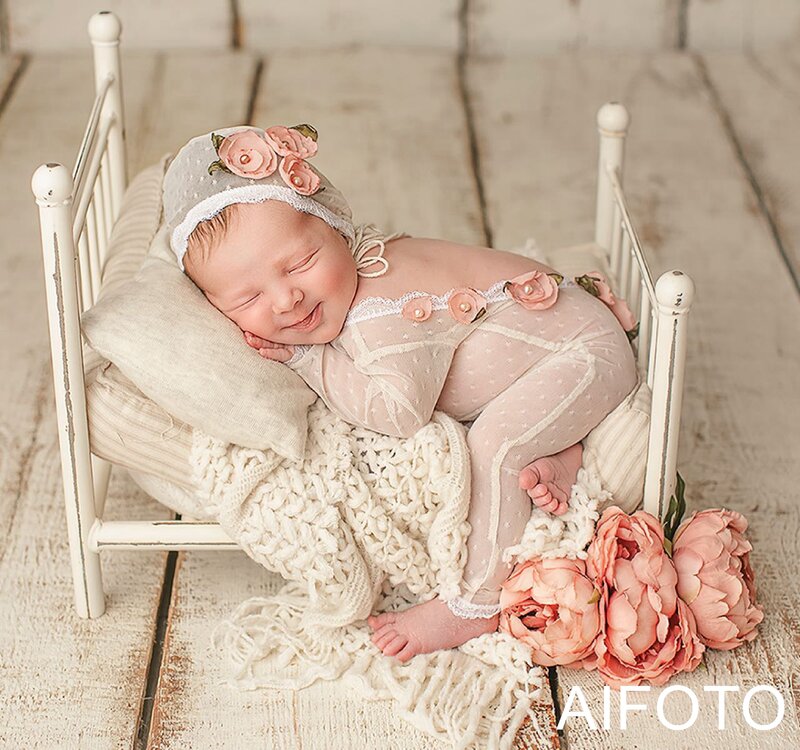 Handmade Fotografia Props para Recém-nascido, Lã Cobertor, Almofada Backdrops, Photo Studio, Acessórios do bebê