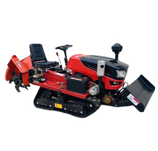 Farm Harvester Tractor Tracked Rotary Excavator Small Tracked Cultivator mini-tiller