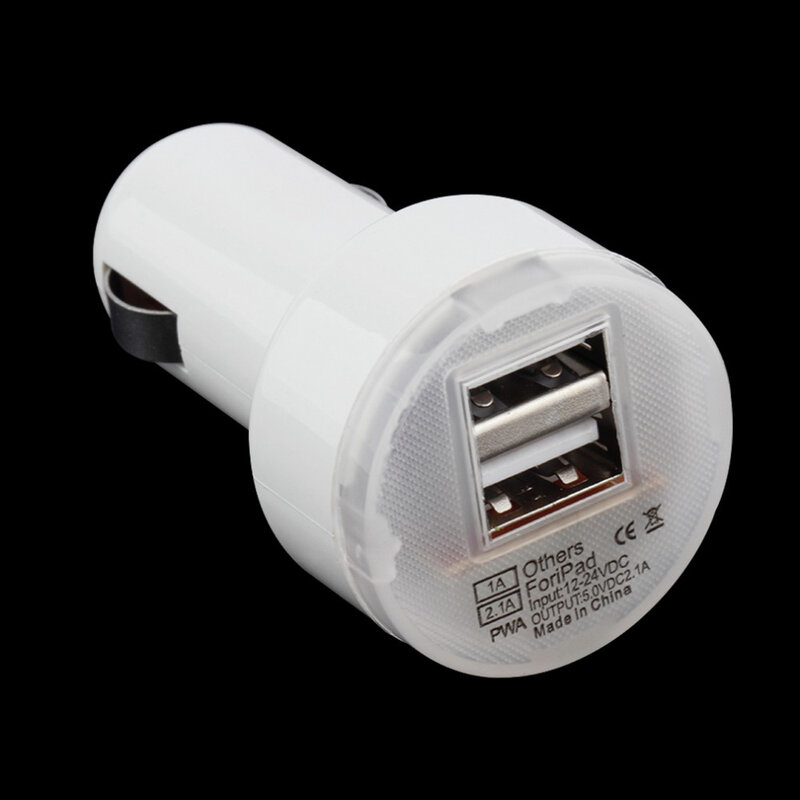 Adaptador de cargador de corriente de coche USB de 2 puertos Dual para iPhone 8/8PLUS 6S X para cámara iPod, alta calidad, superventas