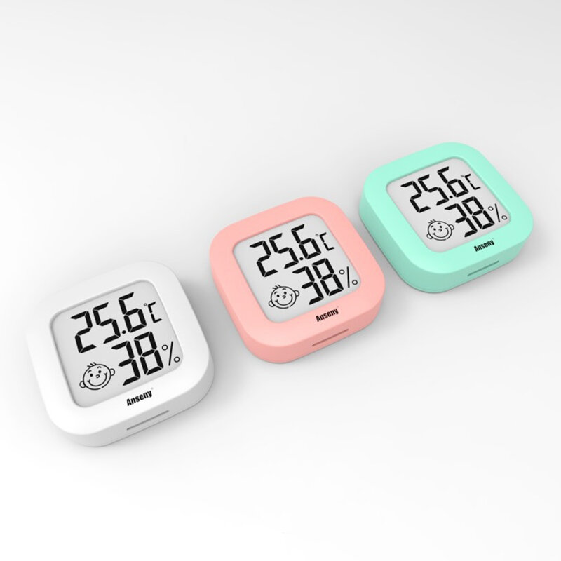 Mini termómetro Digital LCD, higrómetro para interiores y exteriores, Sensor de temperatura, medidor de humedad, herramienta para el hogar