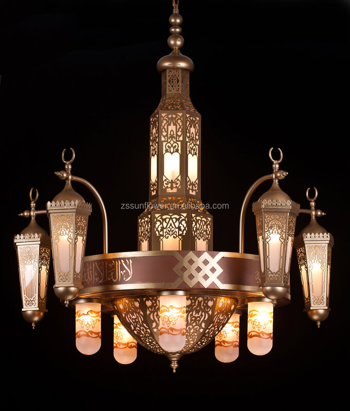 Grande lâmpada do ferro para a iluminação muçulmana, lâmpada marroquina, iluminação marroquina, marroquino, candelabro, lâmpadas do ferro