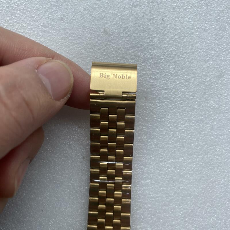 New Gold Unisex Mannen Vrouwen Pols Quartz Horloge Custom Logo Merk Foto Japan Beweging