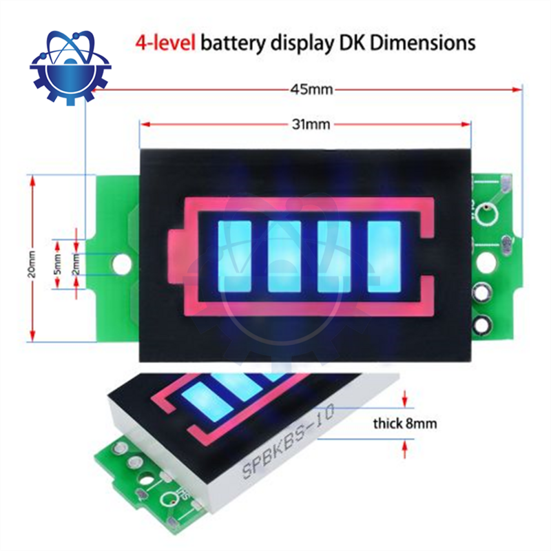 1S/2S/3S/4S/6S/7S Single 3.7V Lithium Battery Capacity Indicator Module Display Electric Vehicle Battery Power Tester Li-ion