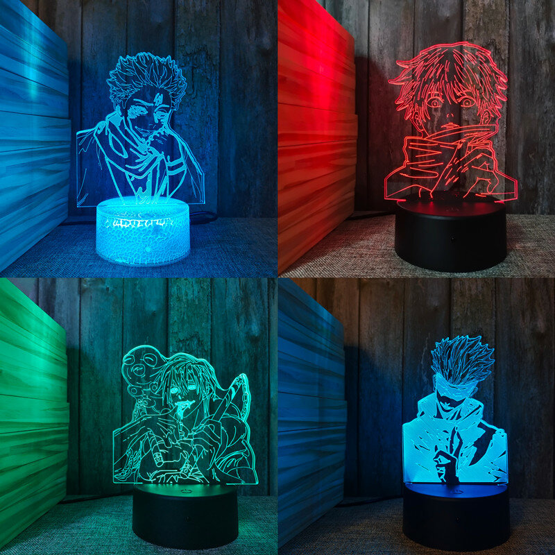 3d Led Lamp Japanese Anime Manga for Bedroom Decor Birthday Color Gift LED Lamp Kid Love Present