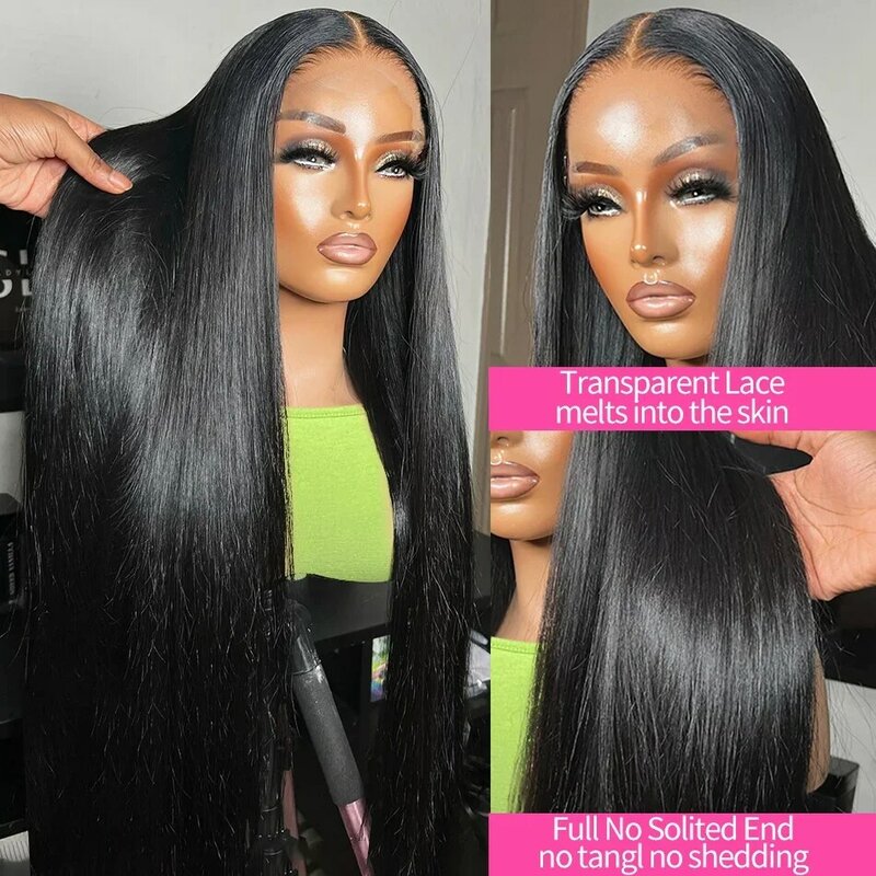 Pre Plucked Glueless Lace Wigs for Women 13x4 13x6 HD Lace Frontal Wig Human Hair Brazilian Straight Lace Front Wig on sale