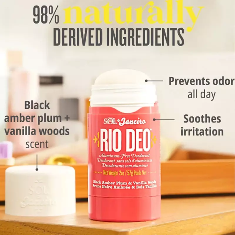 Natural Aluminum Free Deodorant Sensitive Skin Not Irritating Sustainable Scent Body Solid Essential Oil Skin Care Product