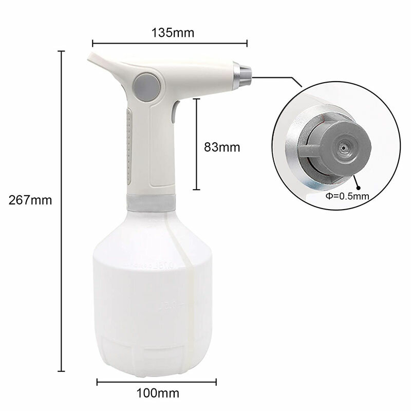 Electrostatic Cordless Handheld Mist Sprayers Garden Water Sprayer Electric Watering Can for Home and Indoor Use