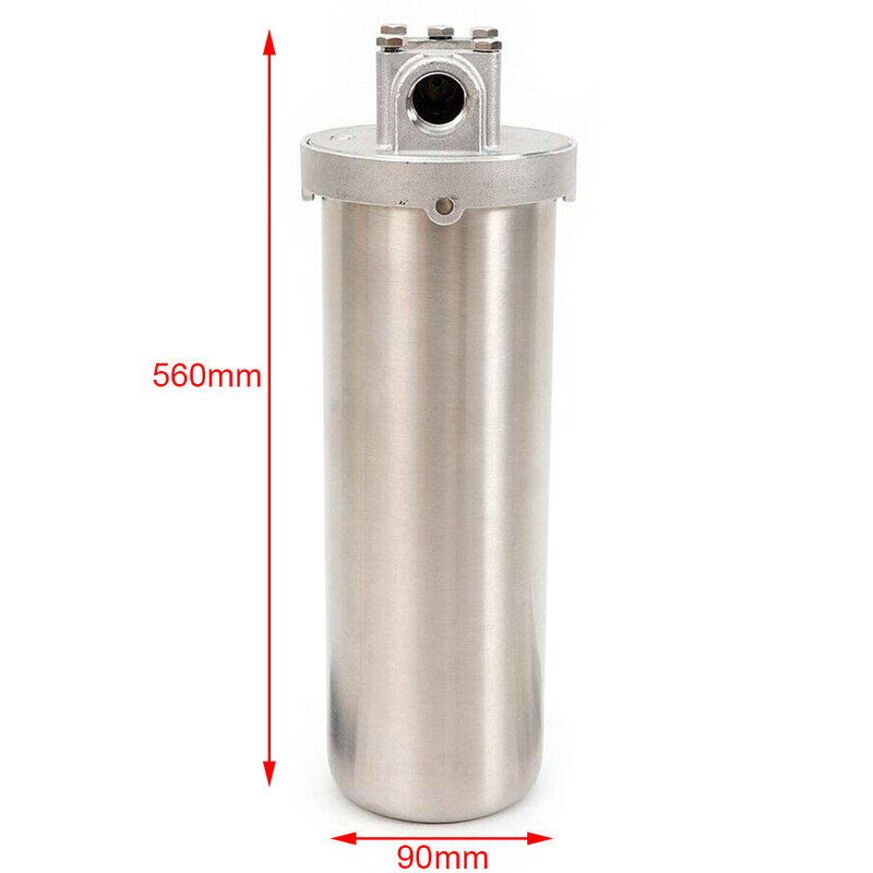 Alloggiamento del filtro dell'acqua in acciaio inossidabile 304, per impieghi gravosi, cartucce da 10 ", 3/4" Npt