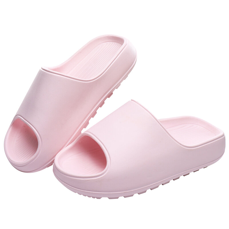 Comwarm sandal selop Musim Panas Pria Wanita, sandal pantai tebal modis baru Non-slip, sepatu selop kamar mandi