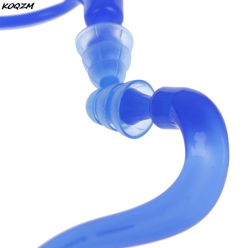 Bouchons d'oreille réutilisables à réduction de bruit pour la natation, protection auditive, cache-oreilles filaires en silicone, document de protection d'oreille aléatoire, 1PC