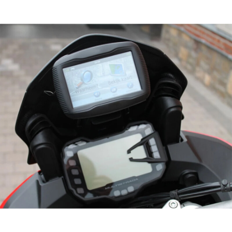 Soporte de teléfono para Ducati Multistrada 1200 Enduro 950 950S 1260 1260GT, soporte de navegación con montaje cortavientos, soporte para teléfono inteligente GPS