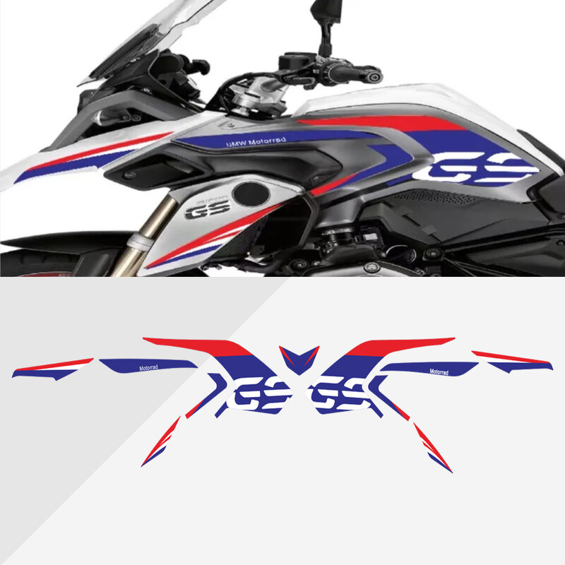 Kit decal sepeda motor anti UV, Kit dekal sepeda motor untuk BMW R1200GS R1200 GS LC 2013-2018 2014 2015 2016 2017