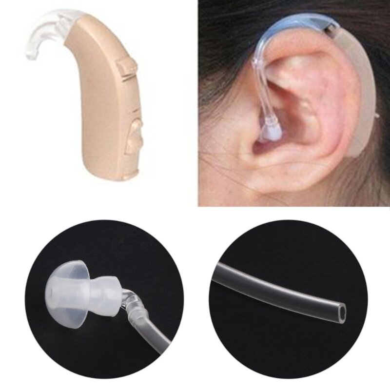 Bouchons d'oreille avec 1 Tubes, 3 pièces, appareil auditif BTE, embouts auriculaires, dômes universels