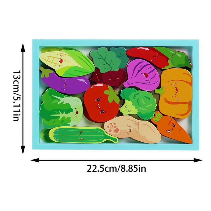 Animal Puzzle Toddler Colorful 3D Wooden Animal Puzzles For Toddlers Baby Early Development And Activity Puzzles Toys Gifts For