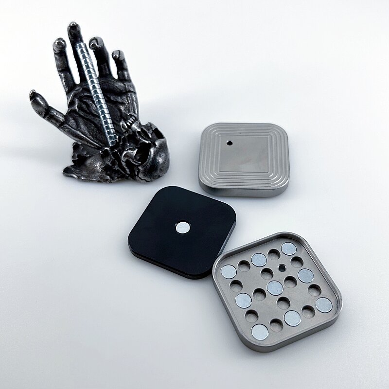 Gao Studio-cubo magnético para niños y adultos, juguetes de escritorio de descompresión de Metal, con forma cuadrada deslizador, EDC
