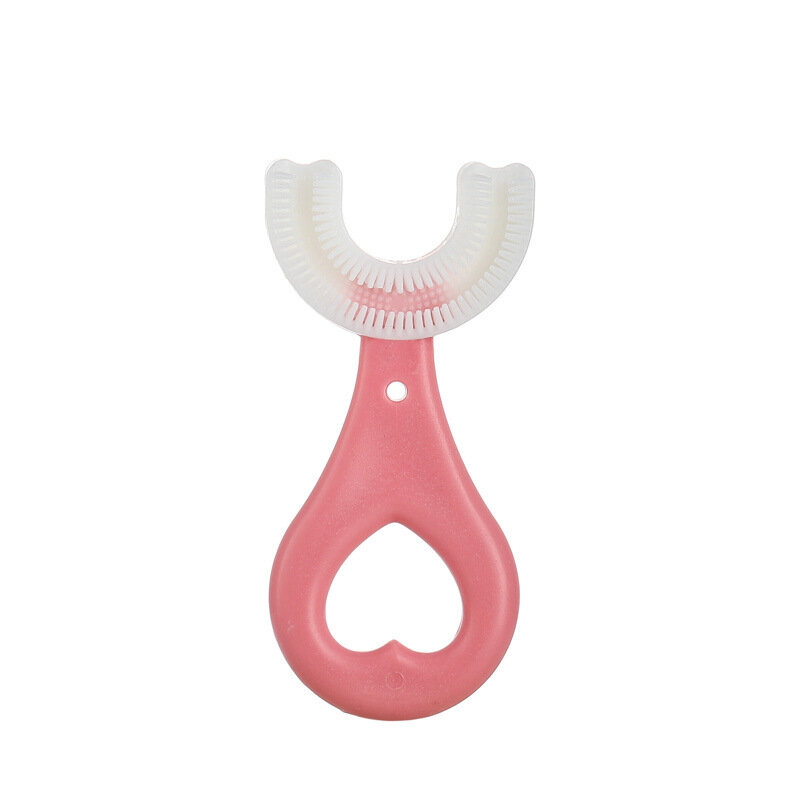 Escova de Dentes de Silicone em Forma de U para Crianças, 360 Graus Criança Mordedores, Escova do Bebê, Dentes para Crianças, Higiene Oral, Limpeza