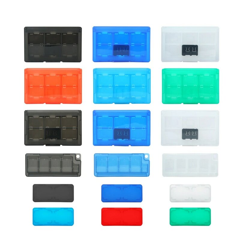Caja de almacenamiento de tarjetas microSD, Protector de ahorro para Nintendo Switch OLED Lite, 4/8/12/24 unidades