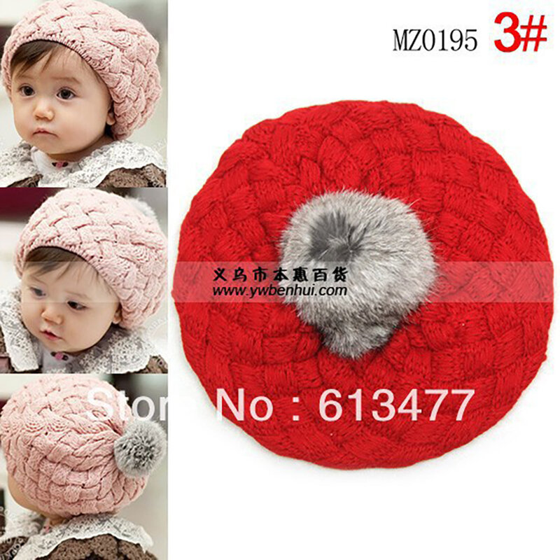 Winter  Keep warm knitted hats for boy/girl/kits hats set,scarves, bug/bee  infants caps beanine for chilldren mz0195-5pcs
