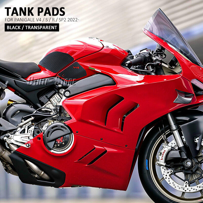 2022 2023 Motorfiets Antislip Side Brandstoftank Stickers Pad Rubber Sticker Voor Ducati Panigale V4 S R SP2 panigale V4S V4R V4SP2