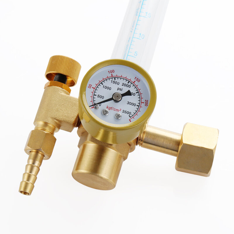Safe Stable Argon Regulator G5/8"0-25Mpa CO2 Mig Tig Flow Meter Gas Regulators Flowmeter Welding Weld Gauge Pressure Reducer