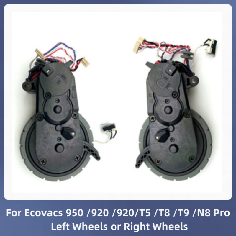 로봇 진공 청소기 부품 액세서리, 왼쪽 또는 오른쪽 바퀴 Ecovacs Deebot OZMO 950 920 920T5 T8 T9 N8 Pro