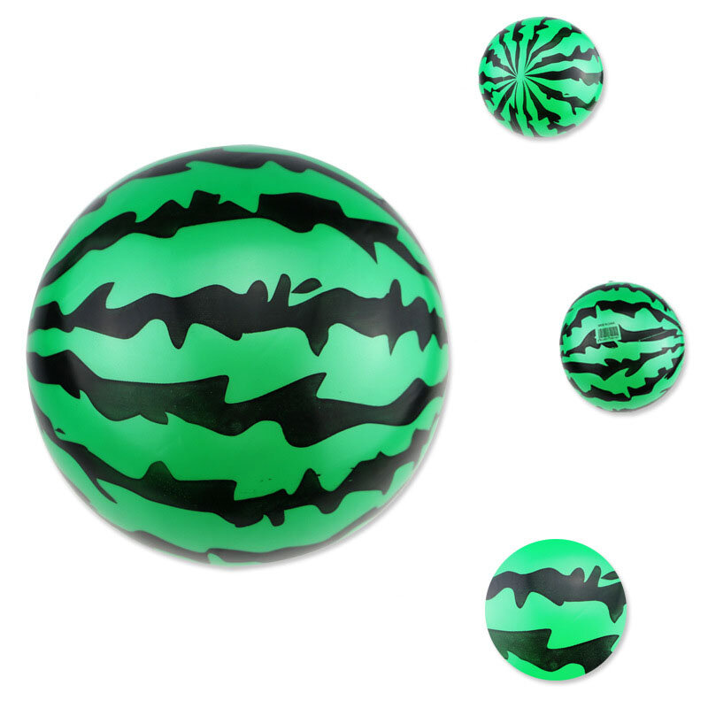 1pcs Classic Outdoor Game Toy Funny Inflatable Toys Fashion Simulation 9 inch Watermelon Model Rubber Ball For Kids Gift
