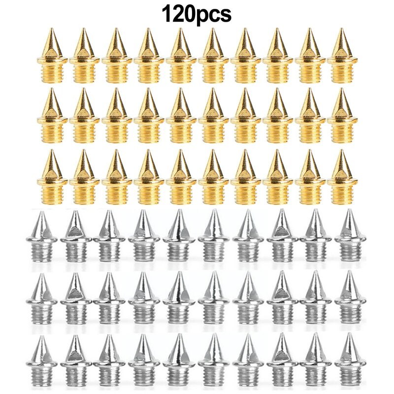 Silver/Gold Outdoor Tools Replacements Parts Shoe Spikes Spikes Steel Spikes 0.25 Inch 0.25inch Track Field Needle