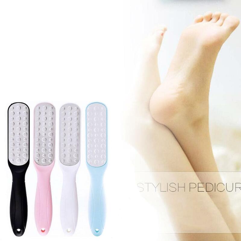 Foot Scrub Tool Remove Old Dead Skin Pedicure Device Steel 4 Color Exfoliating Foot Tool Double-sided Grinding Device O4D6
