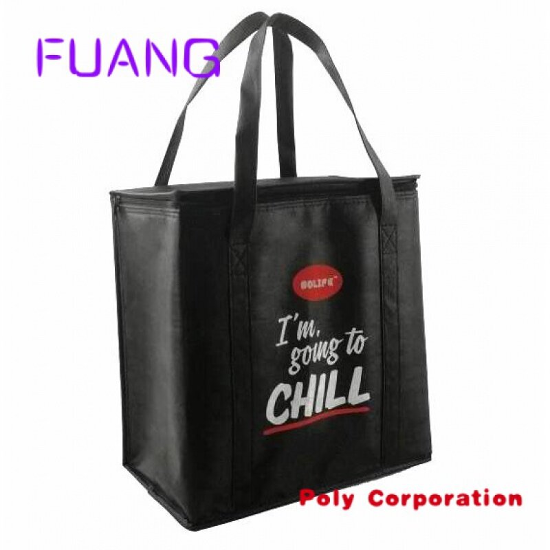 Custom Logo impressão promocional não tecido reciclável Shopping bag Não tecido Shop bag com logotipo personalizado
