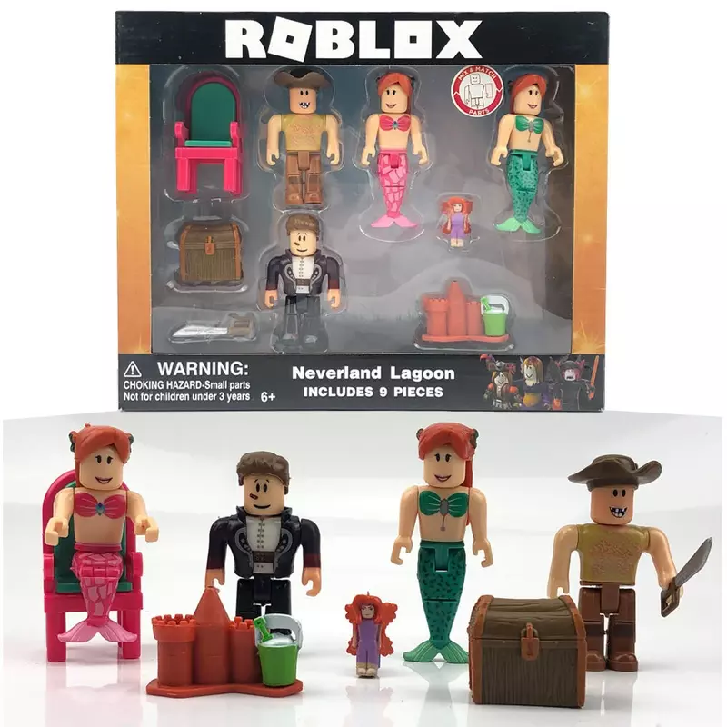 Patung kecil dunia Virtual Roblox Roblox Brinquedo Juguetes boneka blok permainan dekorasi Model tangan perifer hadiah mainan anak-anak