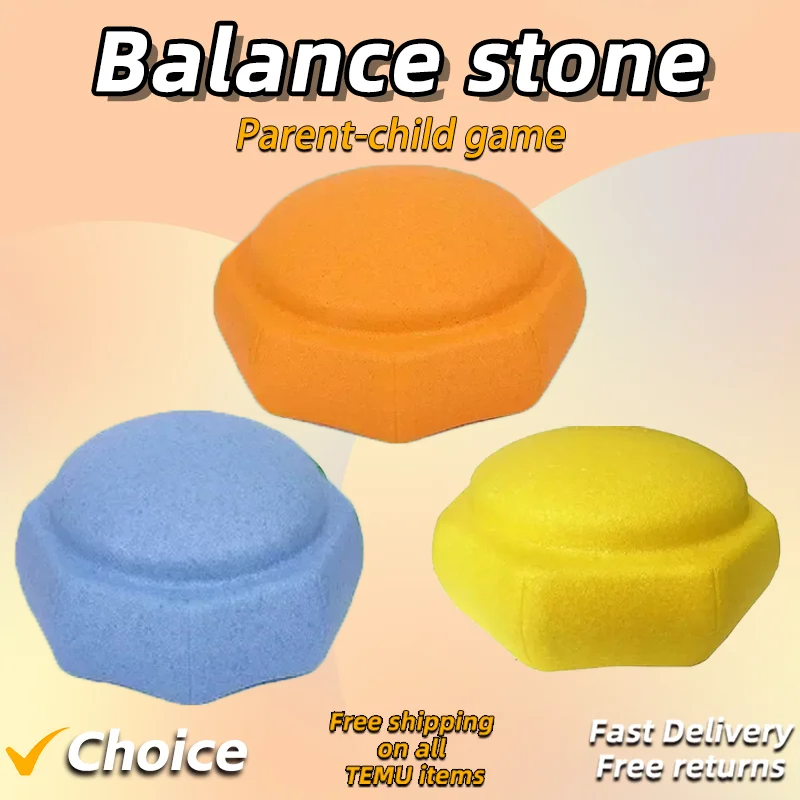 Children's Balance Training Foam Step, Sensory Tube, Outdoor Games, Stacking Stones, Sports Toys, Baby Gift, New, Assisted, 3Pcs