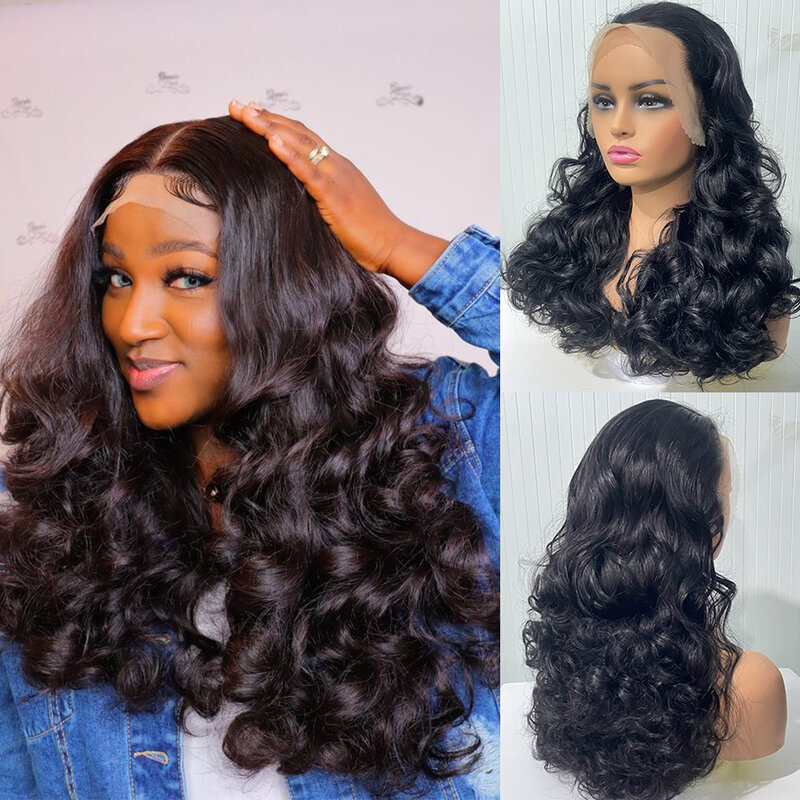 100% Malaysia Hair Bouncy Curly Wigs 250 Density Ombre Double Drawn Hair Glueless Wigs 100% Human Hair 13x4 HD Lace Frontal Wigs