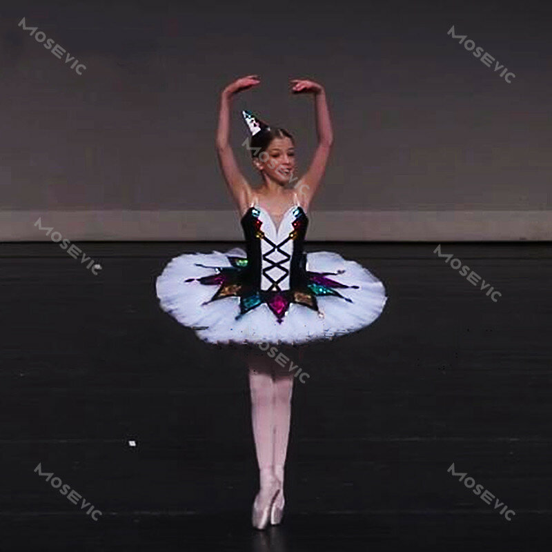 Tutu de Ballet Professionnel pour Enfant et Adulte, Costumes Classiques Multicolores, Robe de Ballerine
