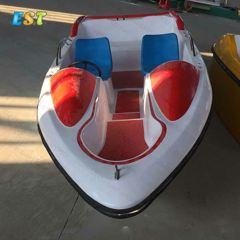 Promotion electric boat water bike water Park fiberglass boat play equipment for sale